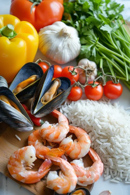ingredientes paella de marisco al estilo Karlos Arguiñano